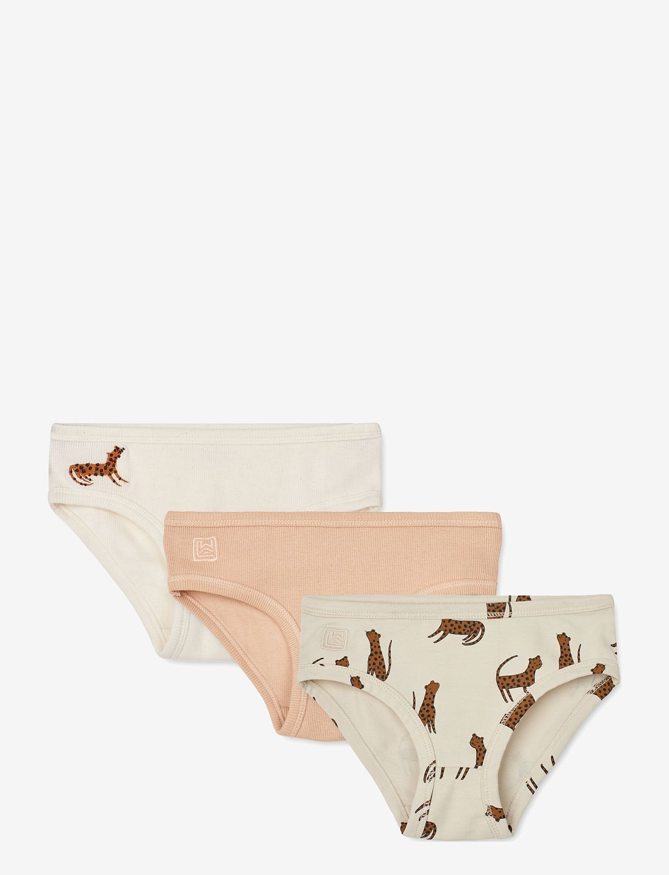 Liewood - Nanette printed briefs 3-pack mix - leopard sandy mix - 0
