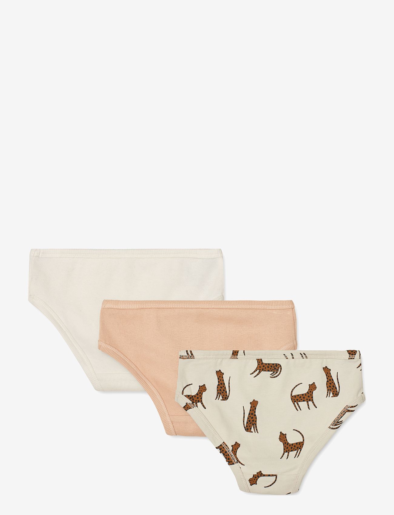 Liewood - Nanette printed briefs 3-pack mix - leopard sandy mix - 1