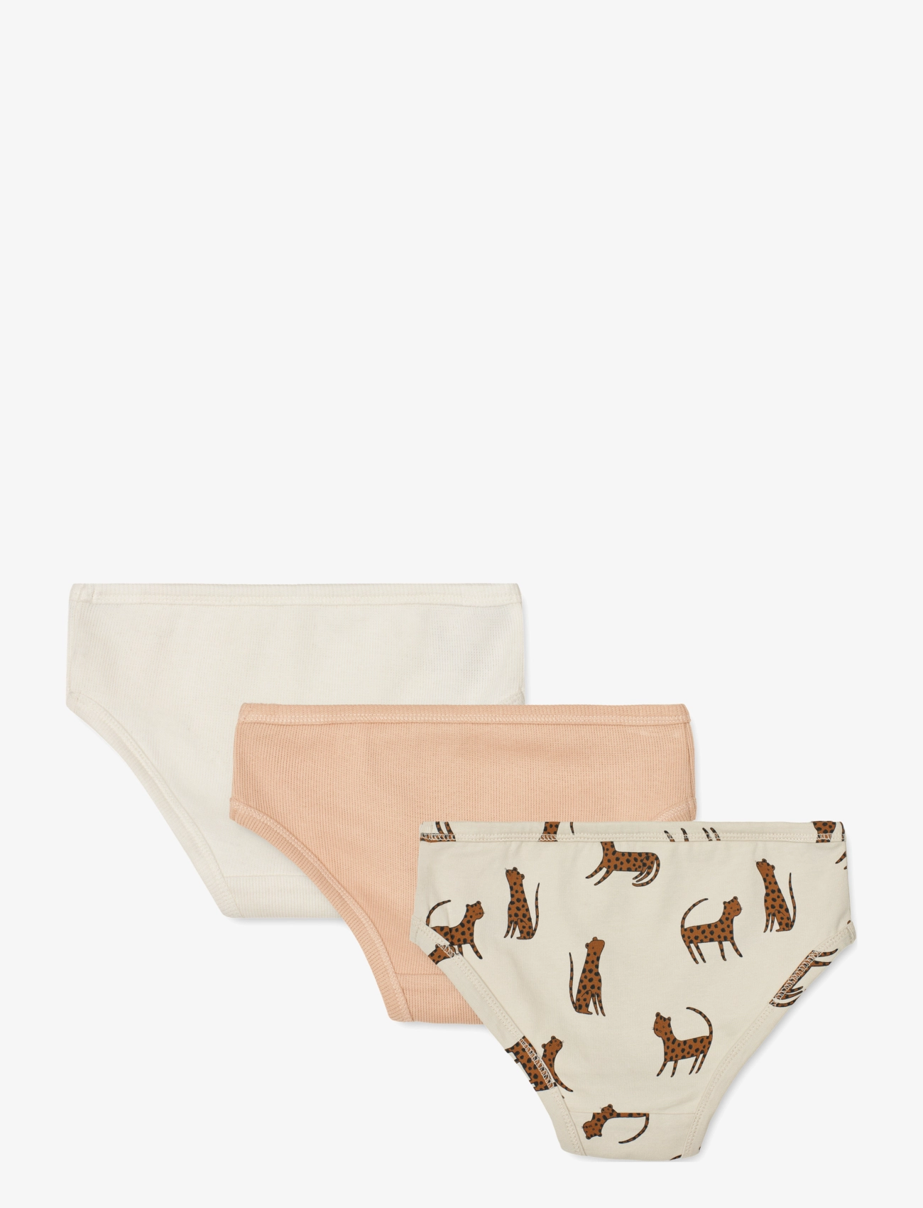 Liewood - Nanette printed briefs 3-pack mix - leopard sandy mix - 1