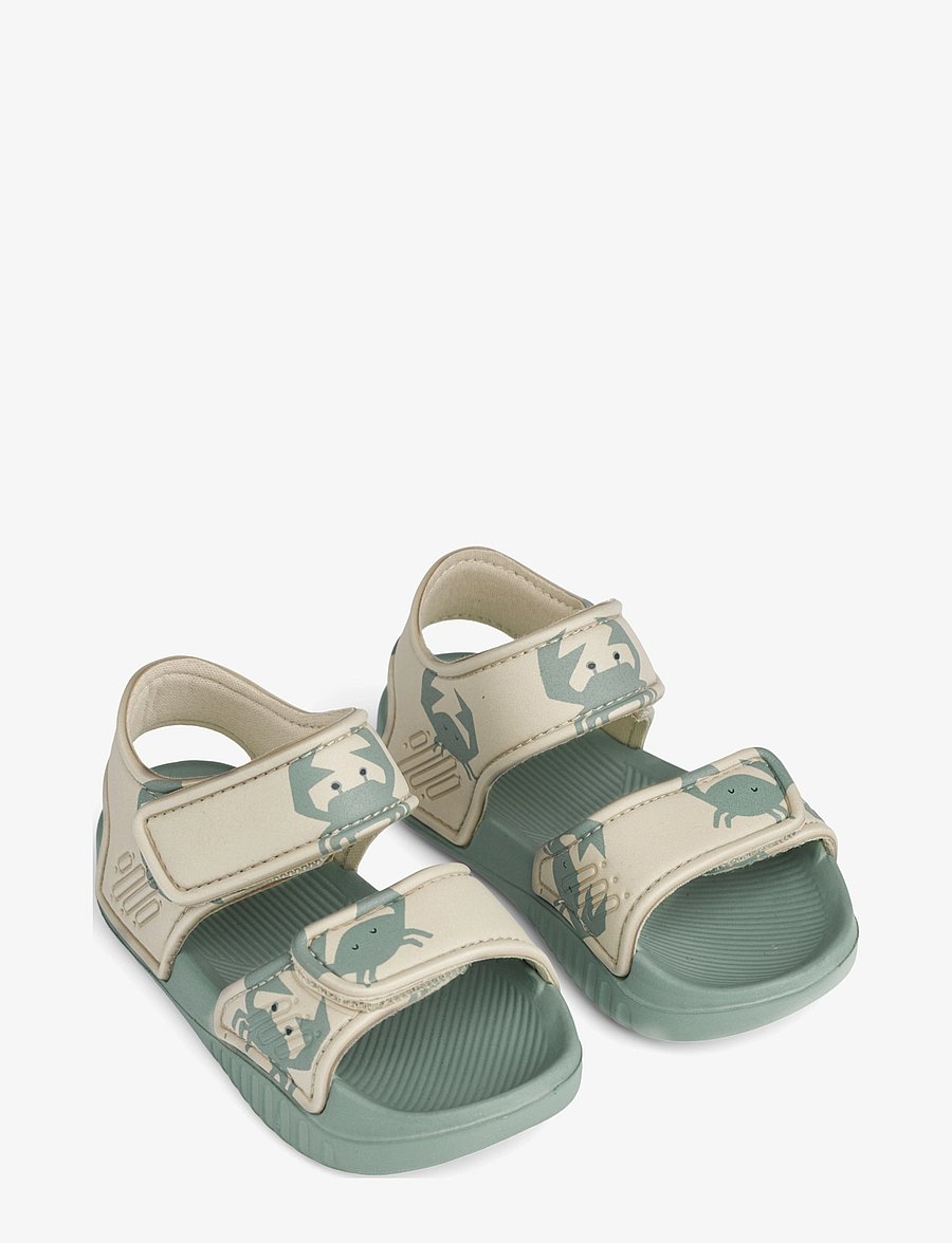 Liewood - Blumer Printed Sandals - sandaler - crab / sandy - 1
