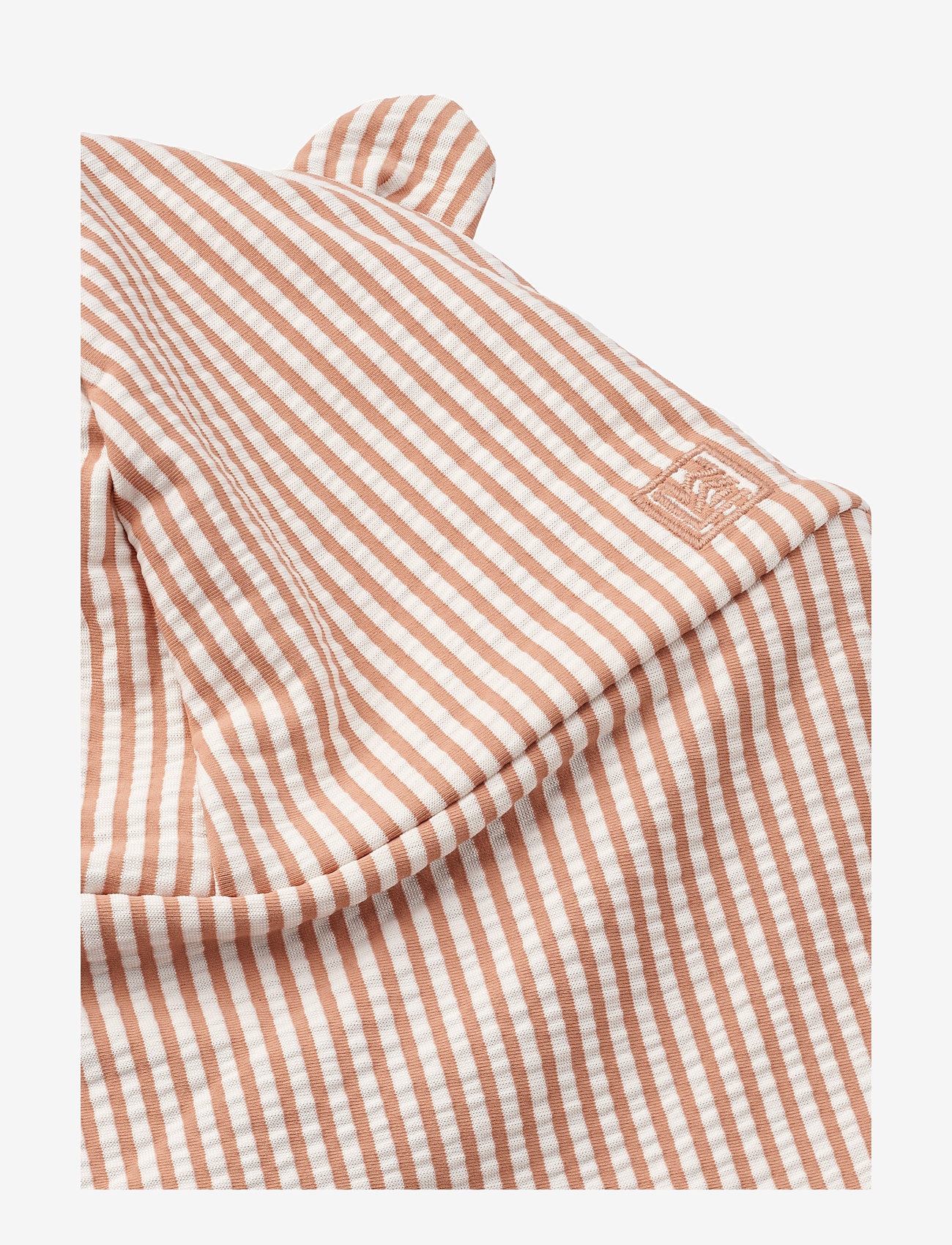 Liewood - Senia Seersucker Sun Hat With Ears - solhat - y/d stripe pale tuscany / creme de la creme - 2