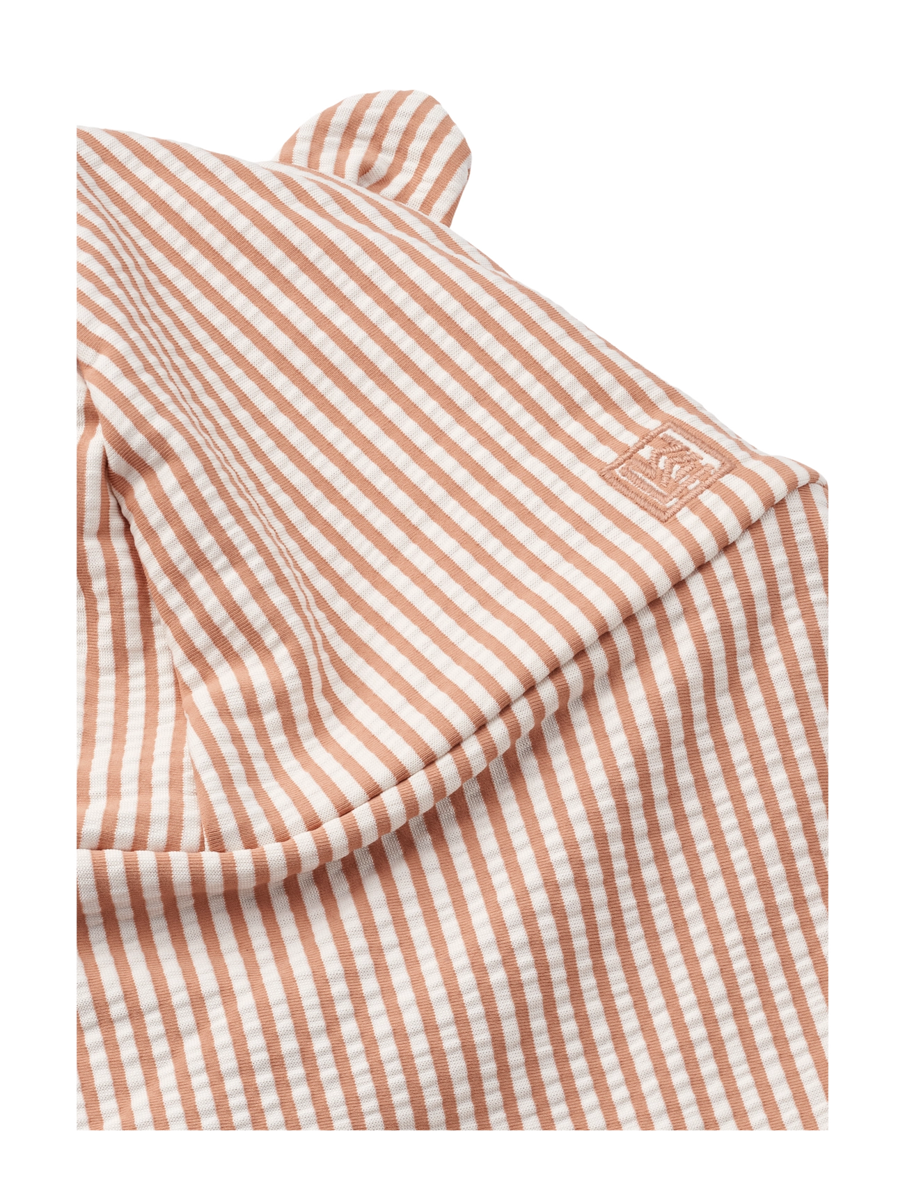 Liewood - Senia Seersucker Sun Hat With Ears - saules cepures - y/d stripe pale tuscany / creme de la creme - 2