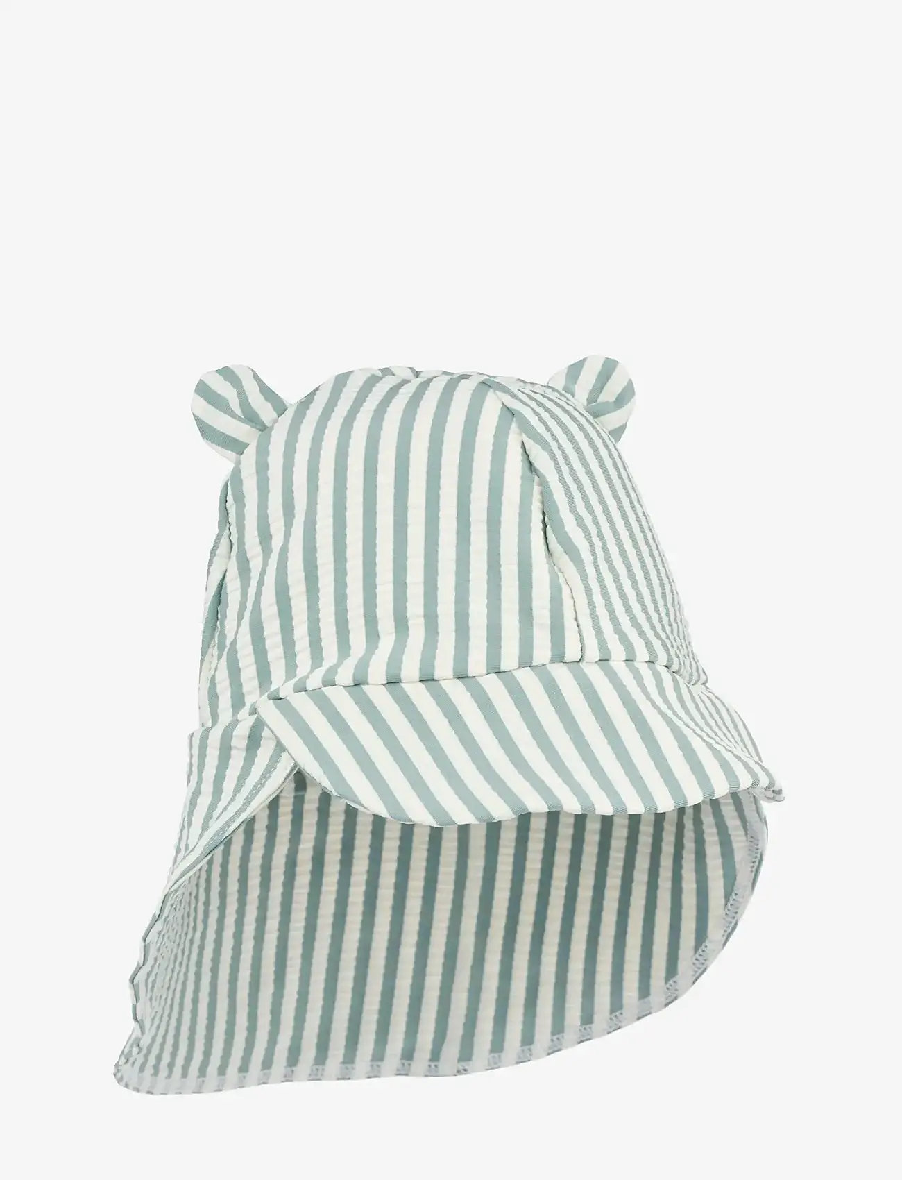 Liewood - Senia Seersucker Sun Hat With Ears - sonnenhüte - peppermint / sandy - 0