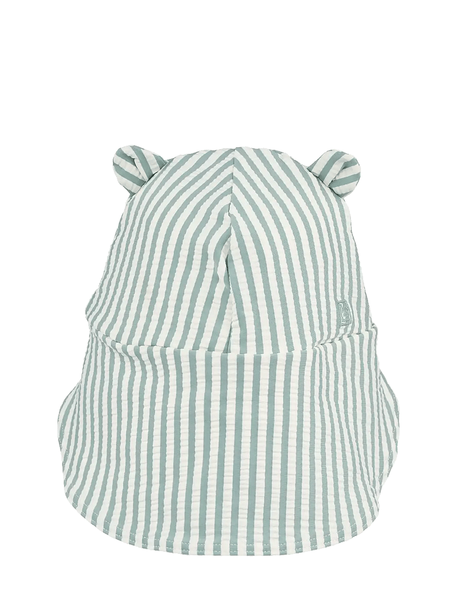 Liewood - Senia Seersucker Sun Hat With Ears - solhat - peppermint / sandy - 1