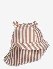 Senia Sun Hat With Ears - STRIPE TUSCANY ROSE / CRèME DE LA C