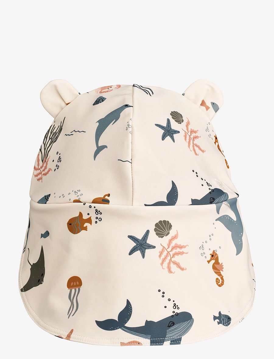 Liewood - Senia Sun Hat With Ears - skrybėlės nuo saulės - sea creature sandy - 1