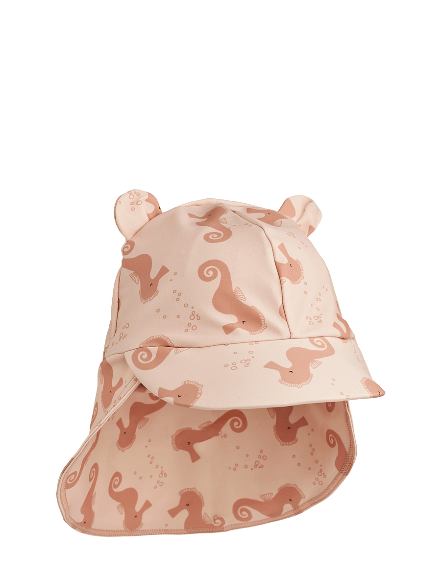 Liewood - Senia Sun Hat With Ears - sonnenhüte - seahorse / apple blossom - 0