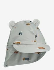 Liewood - Senia Sun Hat With Ears - solhatter - vehicles dove blue - 0