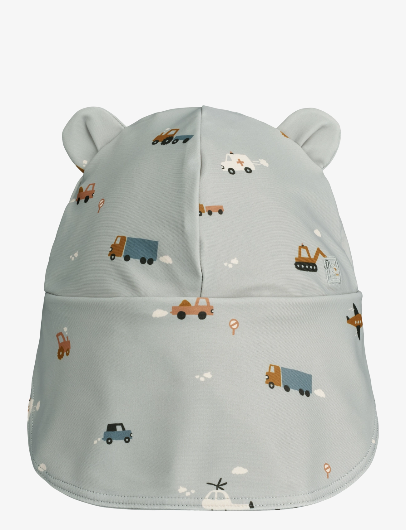 Liewood - Senia Sun Hat With Ears - solhat - vehicles dove blue - 1