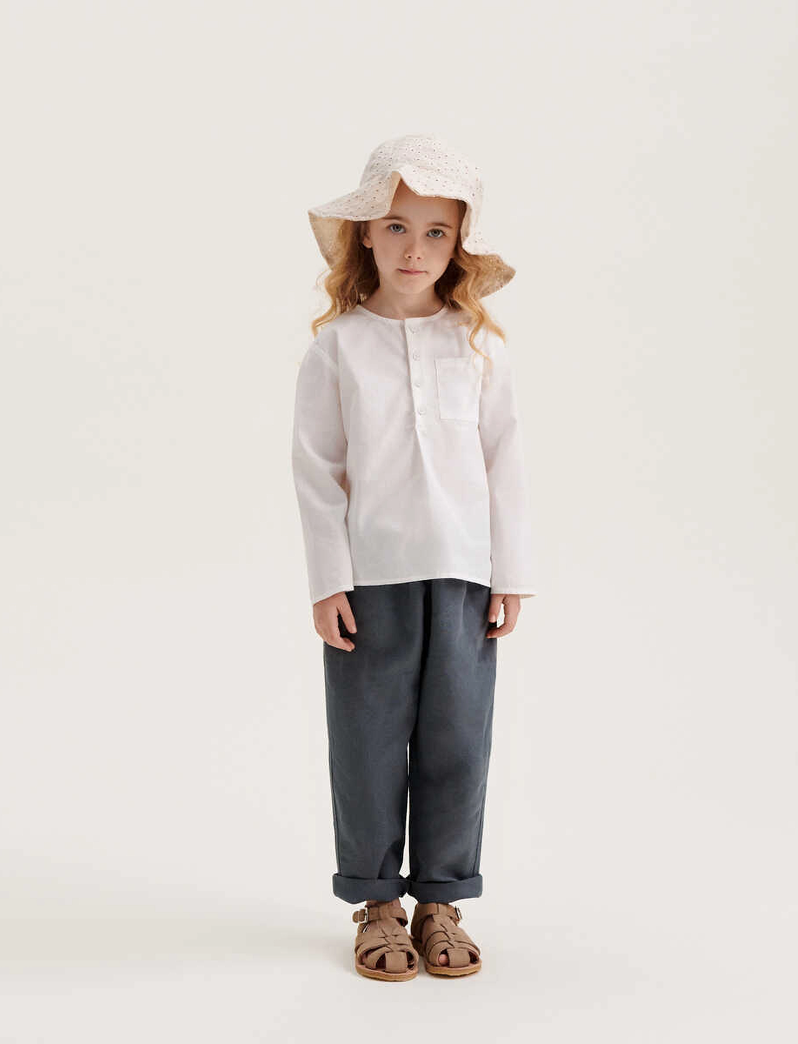Liewood Amelia Anglaise Sun Hat, 1-2Y, Accessories, Creme - Hats, Kinder
