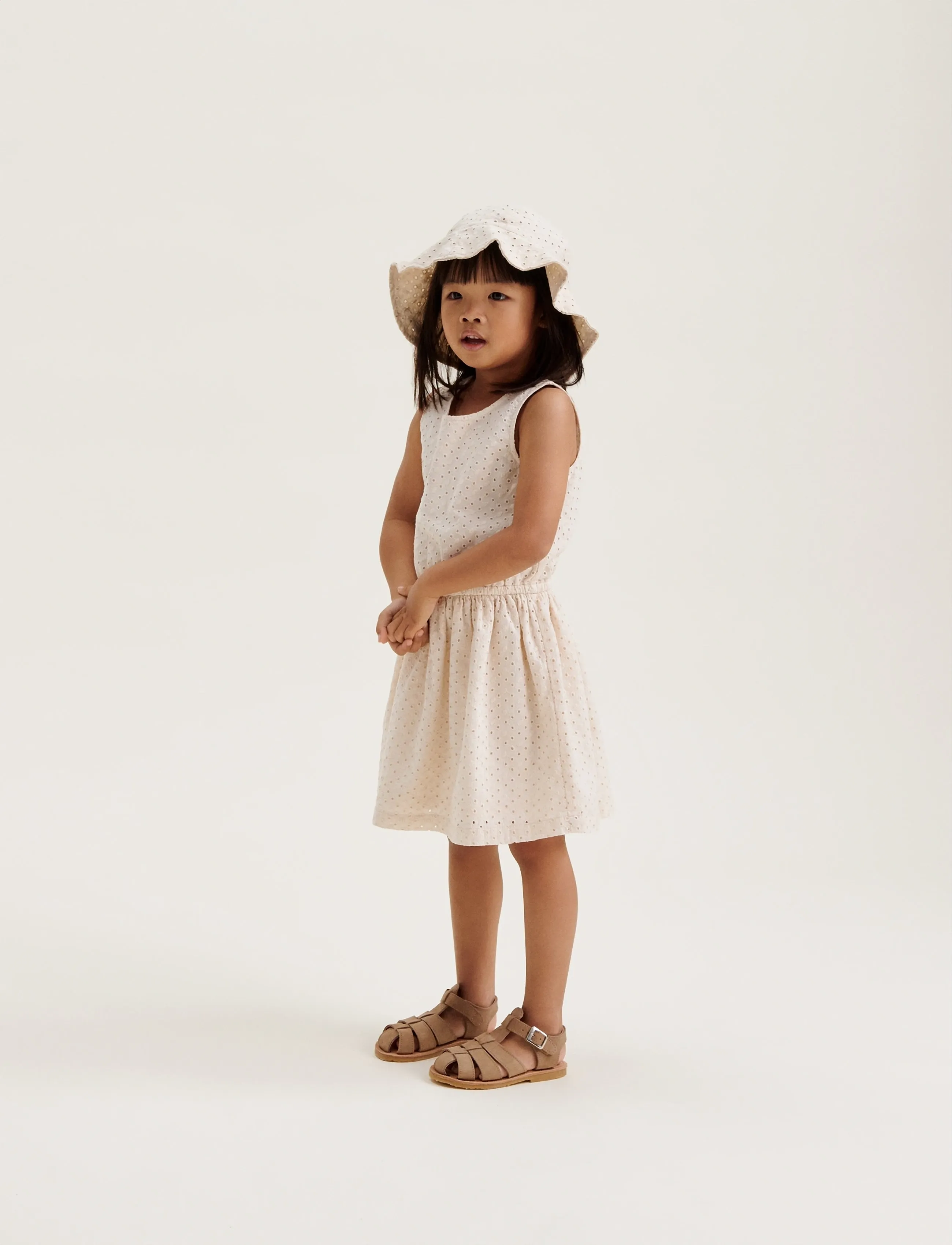 Liewood - Amelia anglaise sun hat - solhat - sandy - 5