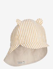 Liewood - Gorm reversible seersucker sun hat - kesälöytöjä - y/d stripe yellow mellow / crème - 0