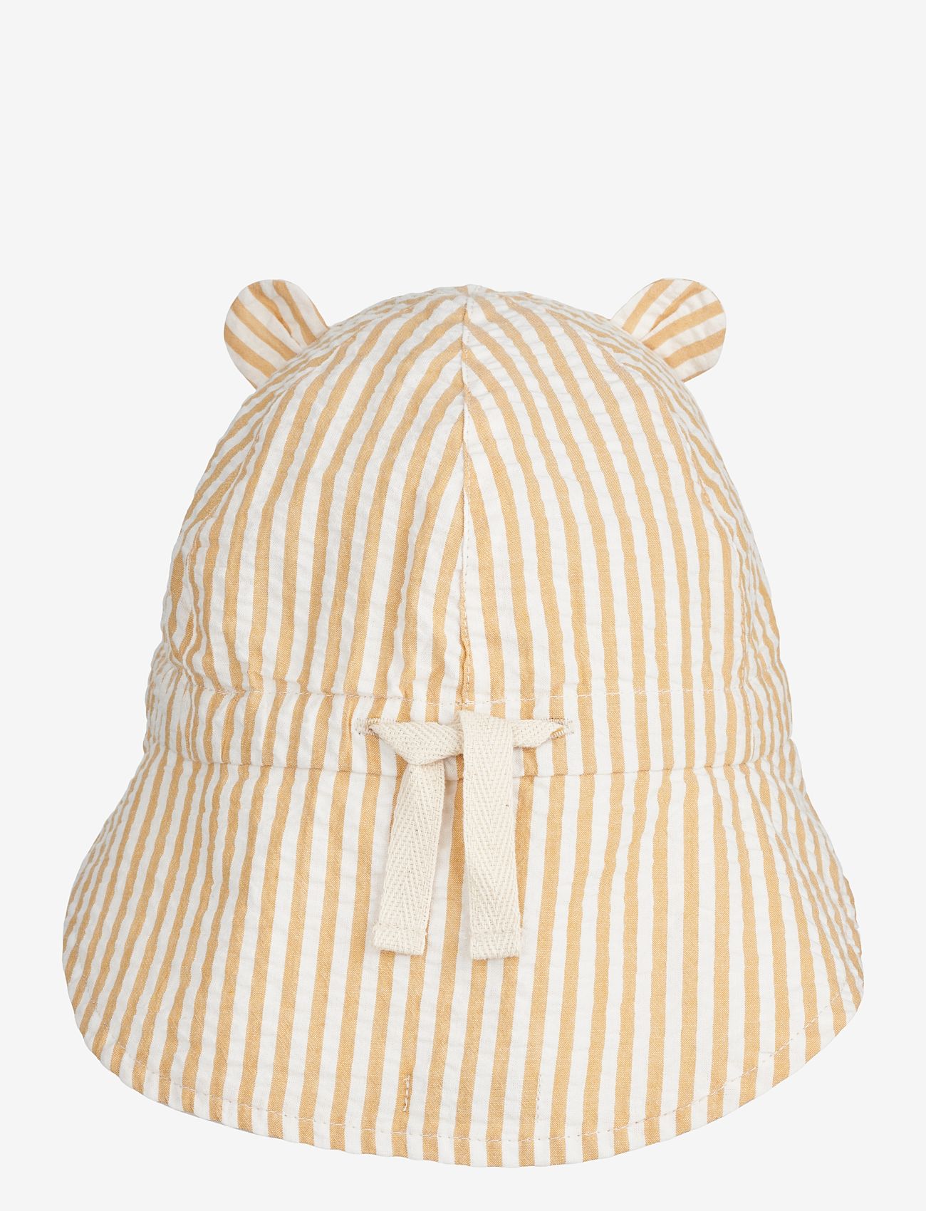 Liewood - Gorm reversible seersucker sun hat - solhat - y/d stripe yellow mellow / crème - 1