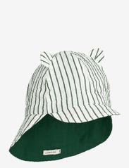 Gorm reversible seersucker sun hat - Y/D STRIPES GARDEN GREEN / CREME DE