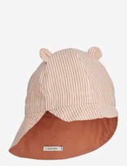 Liewood - Gorm reversible seersucker sun hat - kapelusz przeciwsłoneczny - y/d stripe: tuscany rose/sandy - 0