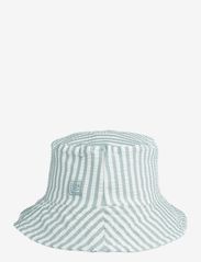 Matty seersucker sun hat - Y/D STRIPE: SEA BLUE/WHITE