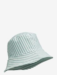 Liewood - Matty seersucker sun hat - y/d stripe: sea blue/white - 1