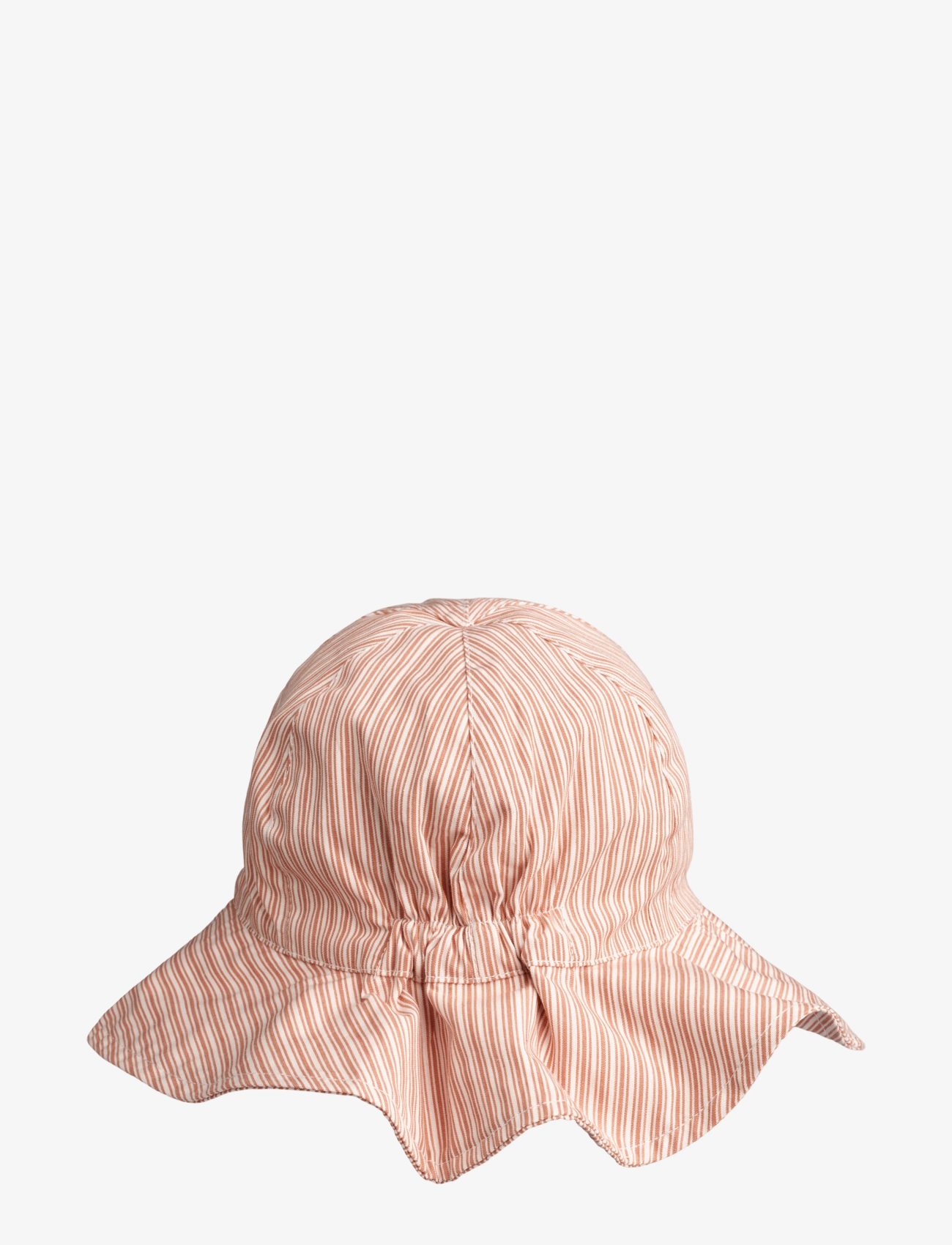 Liewood - Amelia seersucker hat - y/d stripe tuscany rose / creme de la creme - 1