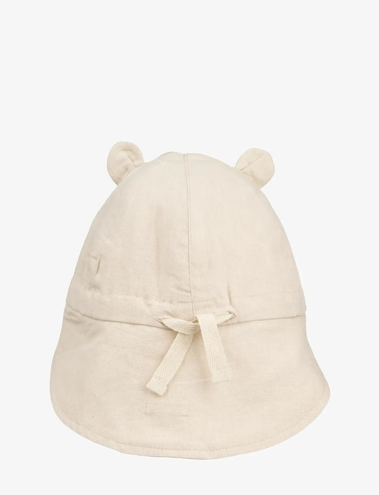 Liewood - Gorm Linen Sun Hat With Ears - solhatte - panda / sandy - 1