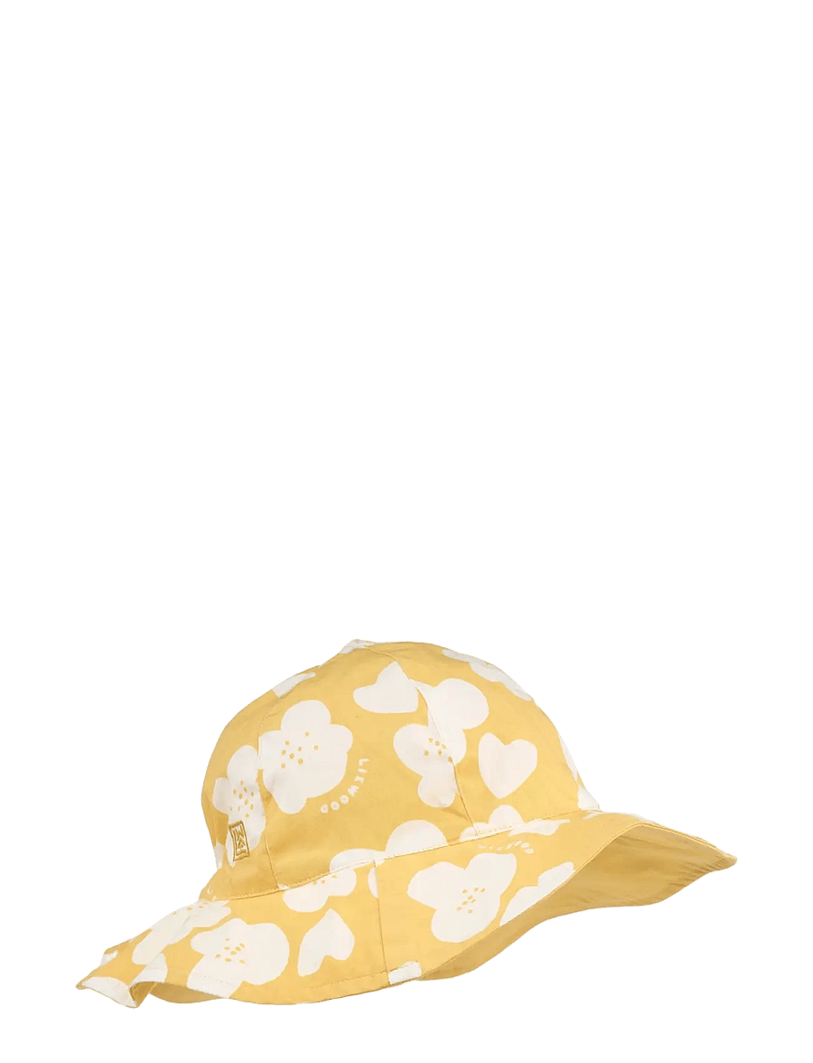 Liewood - Amelia Reversible Sun Hat - sonnenhüte - flower / lemon yellow - 0