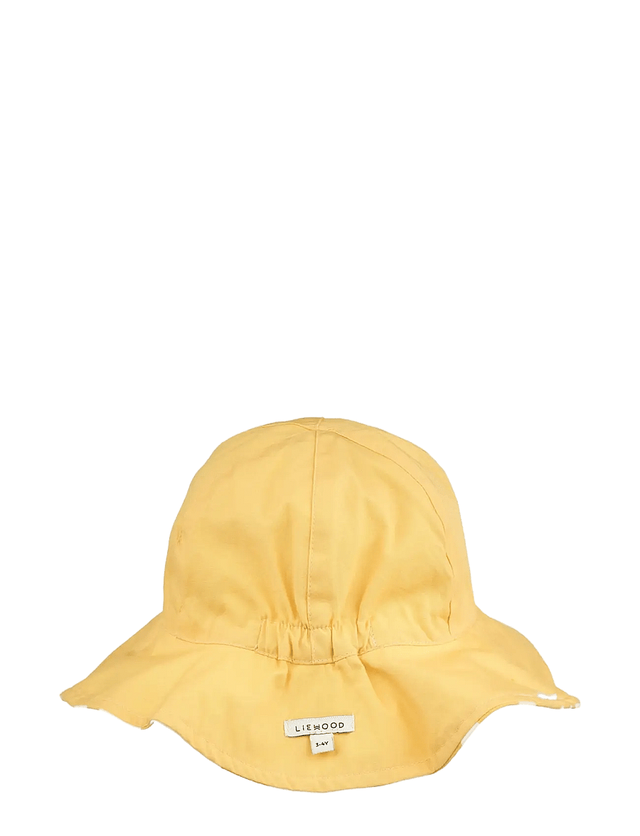 Liewood - Amelia Reversible Sun Hat - sonnenhüte - flower / lemon yellow - 1