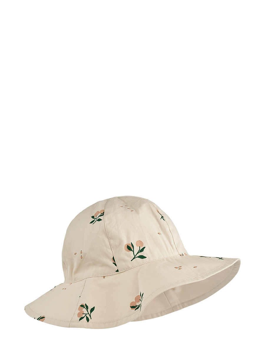 Liewood - Amelia Reversible Sun Hat - sun hats - peach / sandy - 0