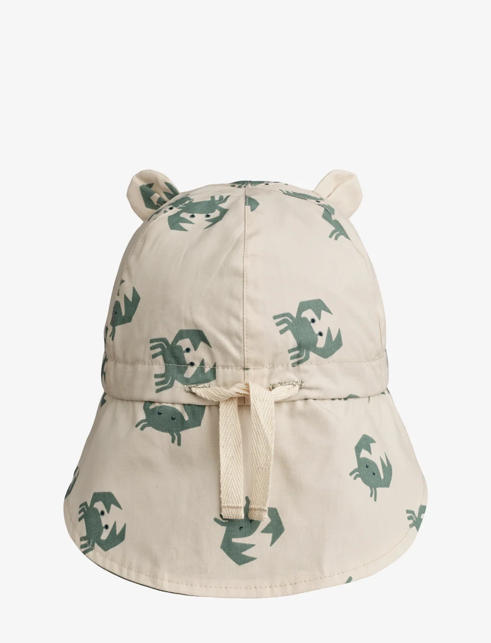 Liewood - Gorm Reversible Sun Hat With Ears - solhattar - crab sandy / pepppermint - 2