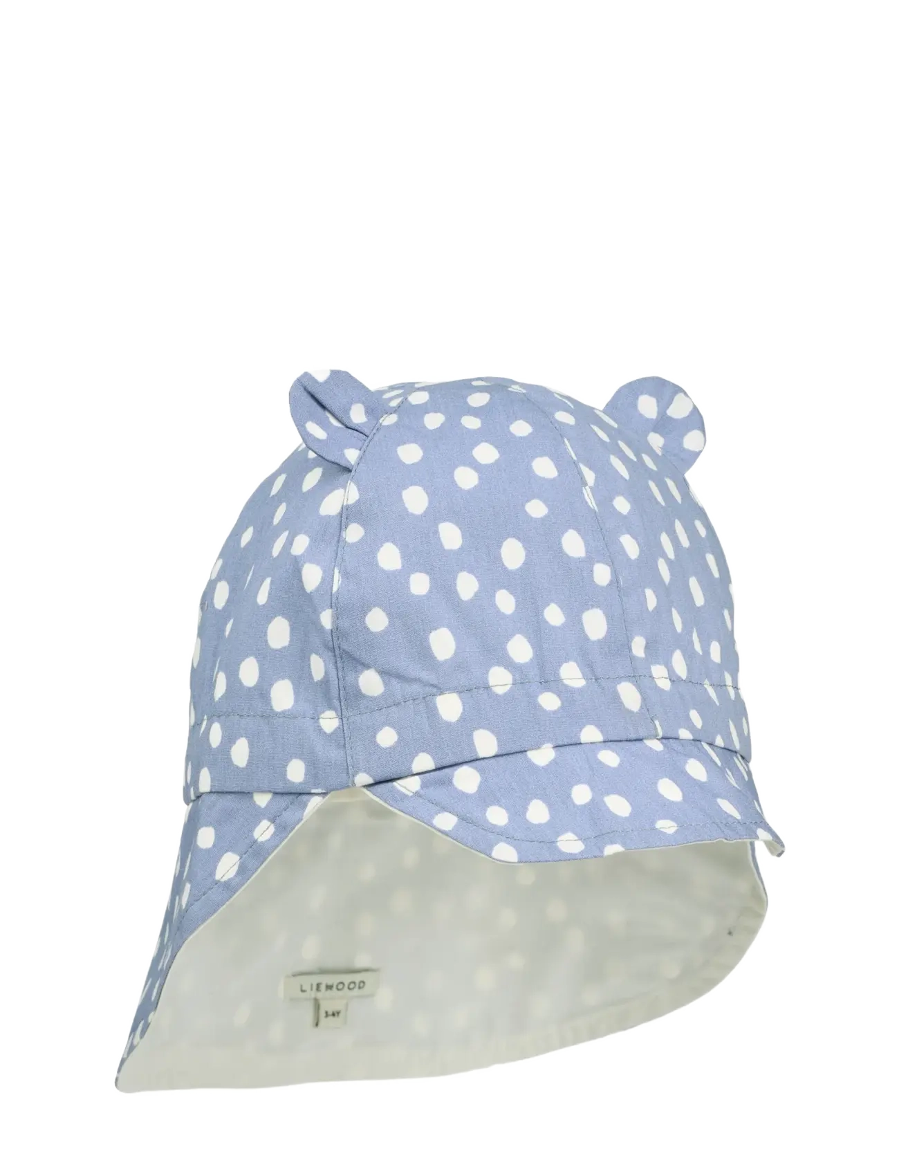 Liewood Gorm Reversible Sun Hat w Ears - Asusteet - DOT / DUSTY LAVENDER / blue