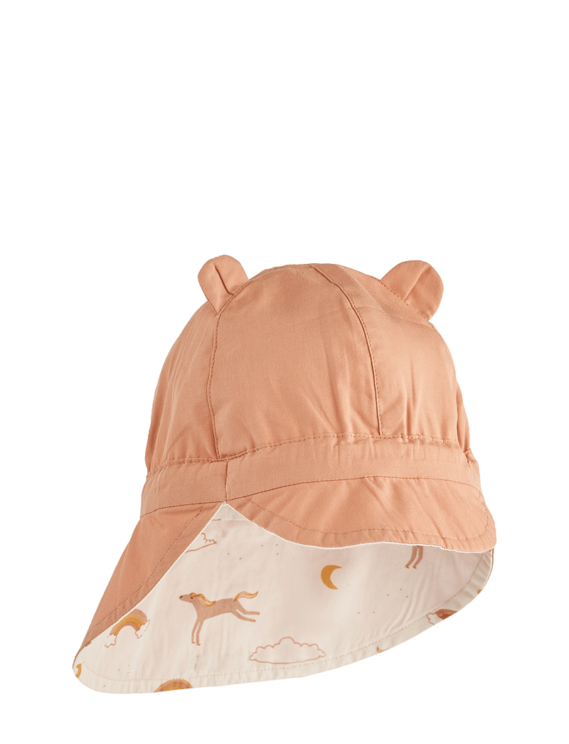Liewood - Gorm Reversible Sun Hat w Ears - solhat - dream / ecru - 1