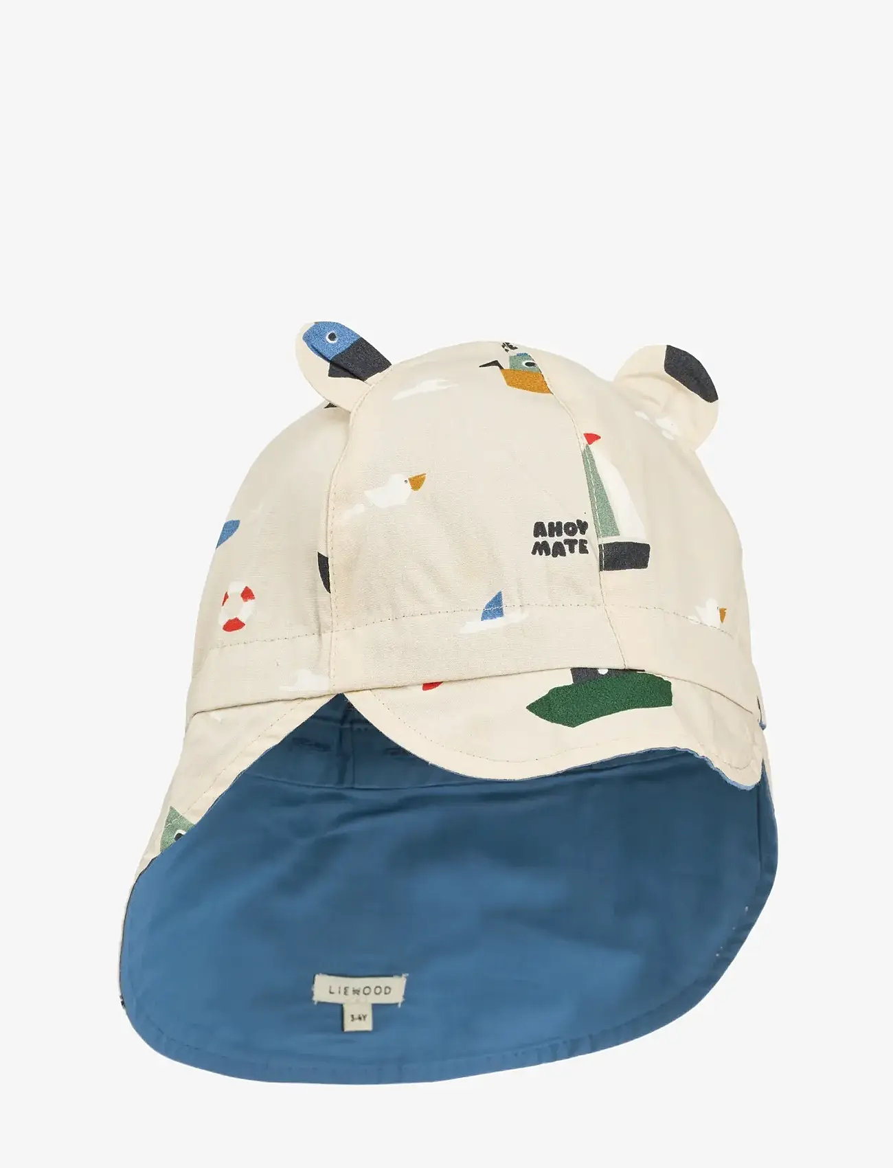 Liewood - Gorm Reversible Sun Hat w Ears - solhattar - sailing / sandy - 0
