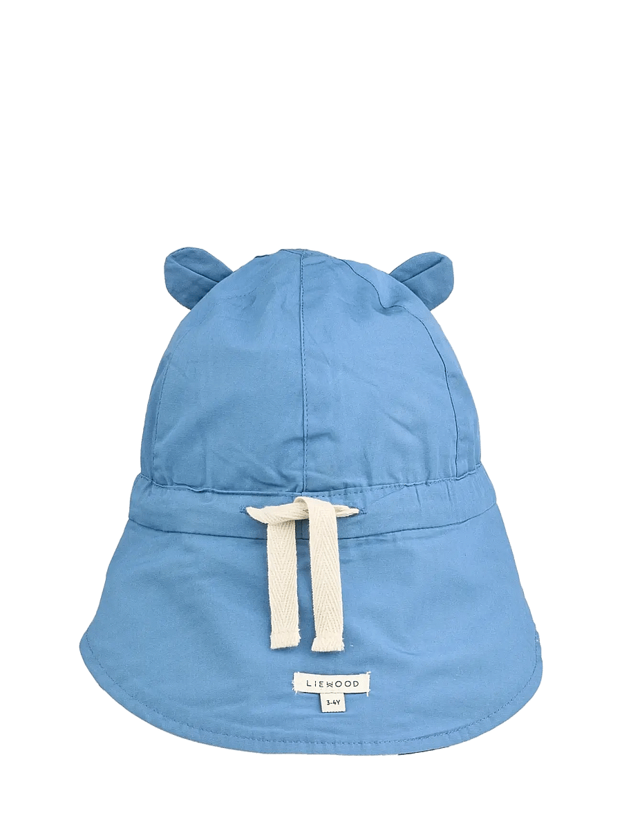 Liewood - Gorm Reversible Sun Hat w Ears - sun hats - sailing / sandy - 1