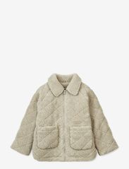 Liewood - Hartvig Pile Jacket - fleece-vaatteet - mist - 0