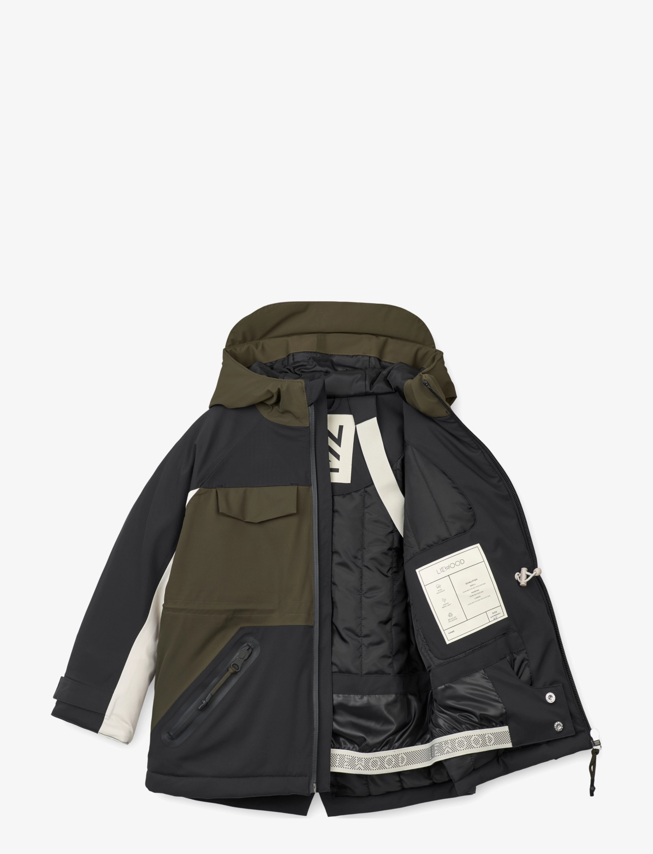 Liewood - Kalle Snow Jacket - black panther mix - 2