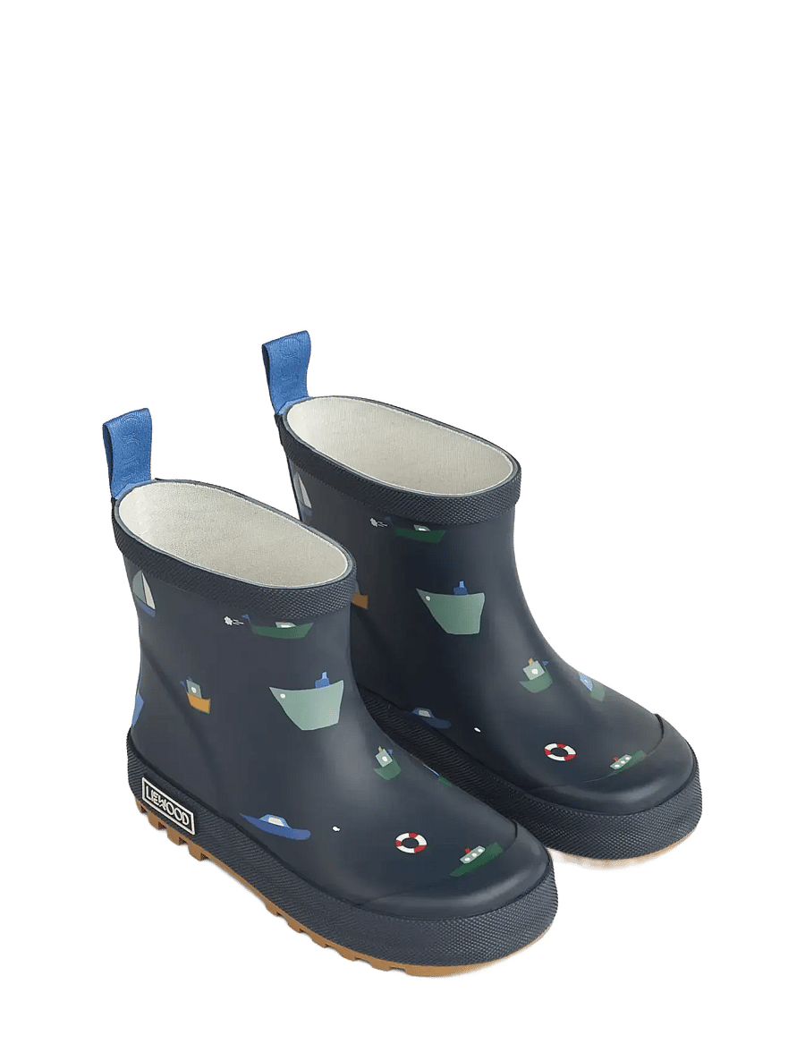 Liewood - Tekla Printed Rainboot - ofodrade gummistövlar - sailing / classic navy - 0
