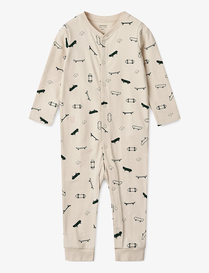 Liewood - Birk printed pyjamas jumpsuit - skate sandy - 1