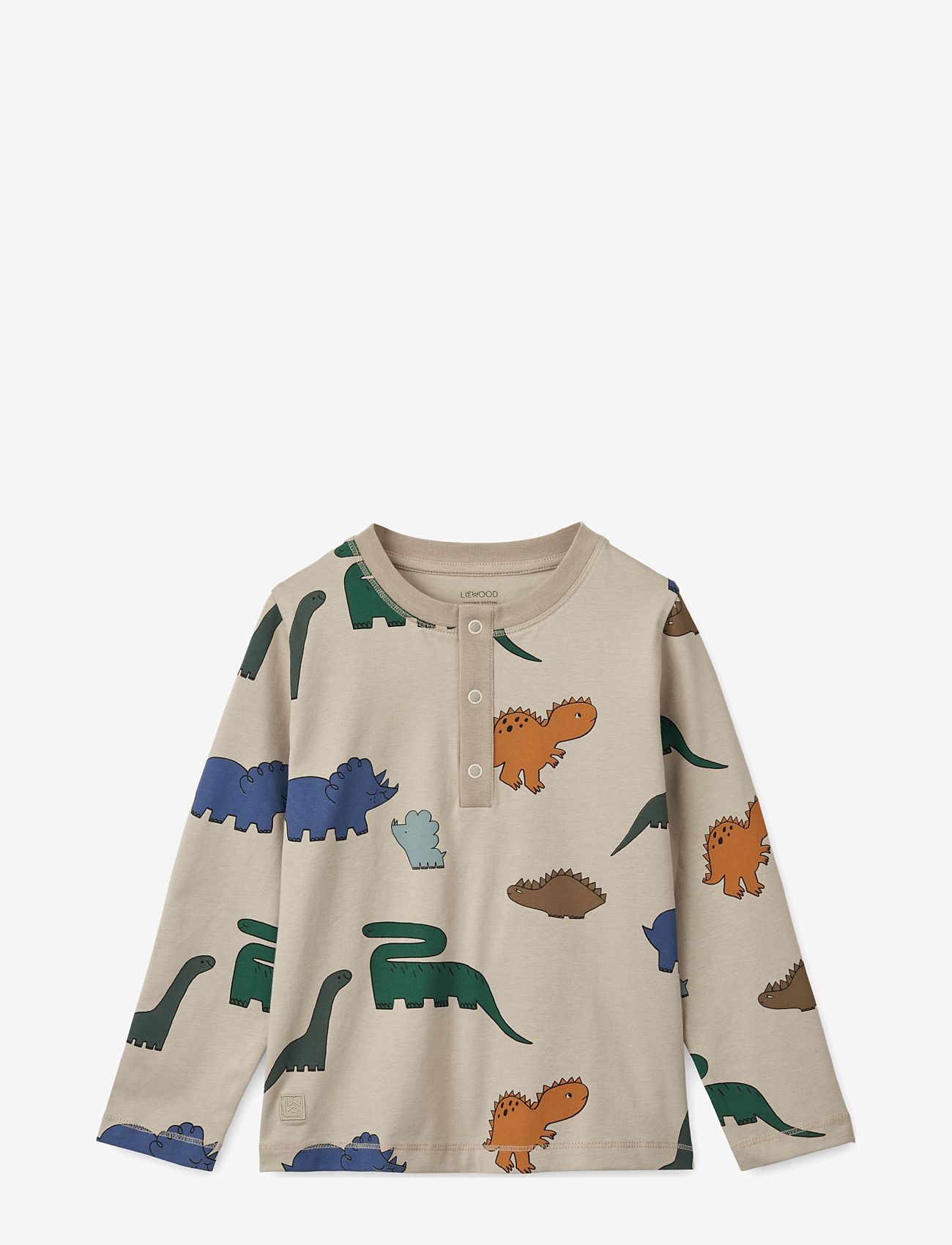 Liewood - Wilhelm printed pyjamas set - dinosaurs / mist - 1