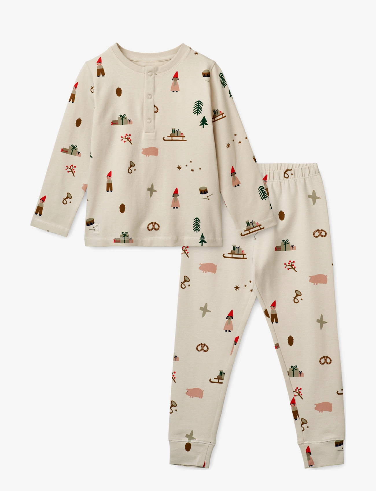 Wilhelm Printed Pyjamas Set - HOLIDAY / SANDY
