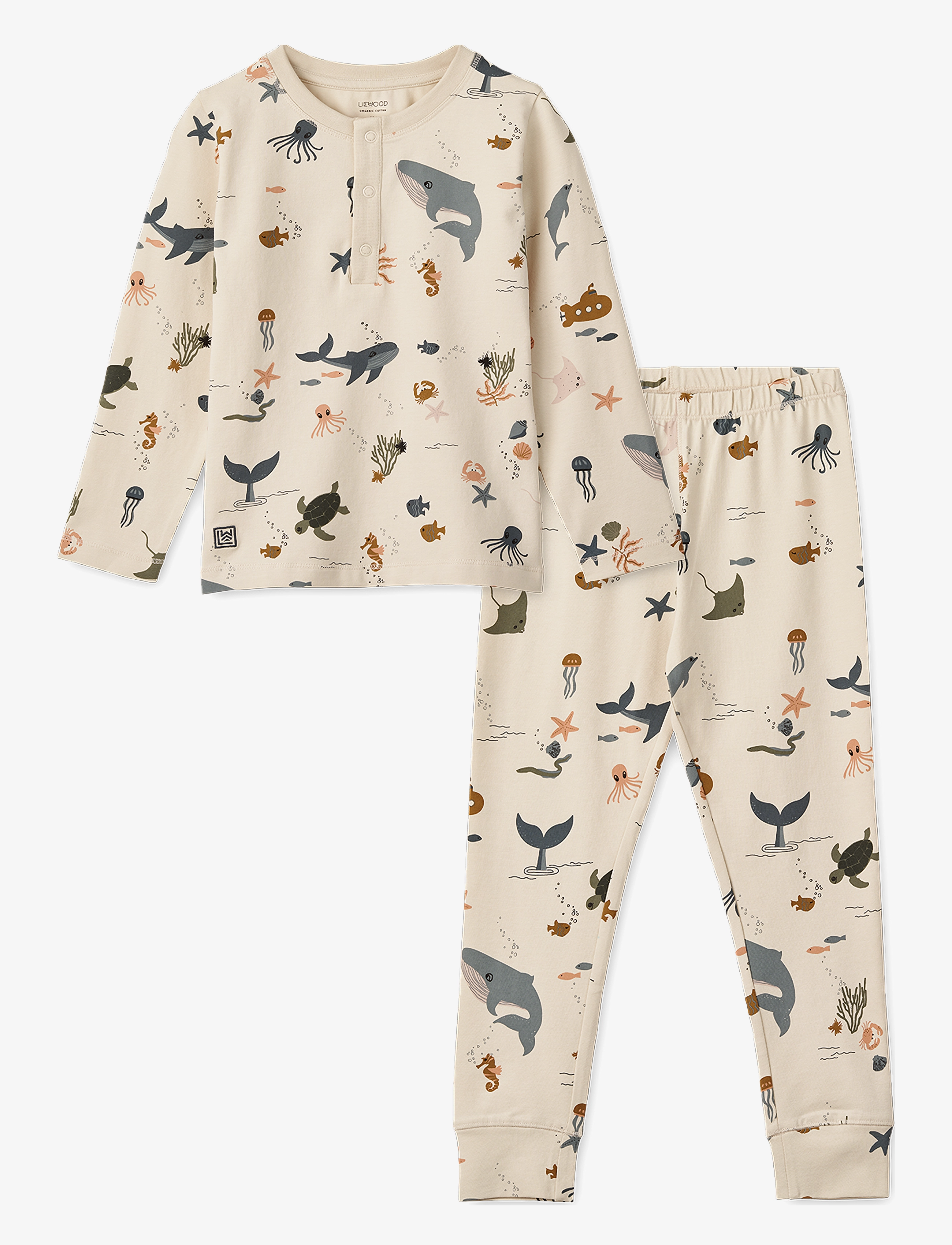 Wilhelm Printed Pyjamas Set - SEA CREATURE / SANDY