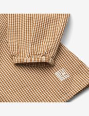Liewood - Alfa Blouse Shirt - blusar & tunikor - y/d check golden caramel / sandy - 3