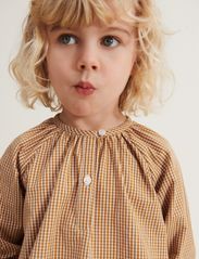 Liewood - Alfa Blouse Shirt - puserot ja tunikat - y/d check golden caramel / sandy - 4