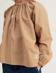 Liewood - Alfa Blouse Shirt - blusar & tunikor - y/d check golden caramel / sandy - 5