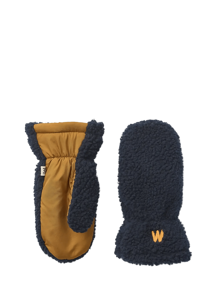 Liewood - Grethe Pile Gloves - hats & gloves - classic navy multi mix - 1