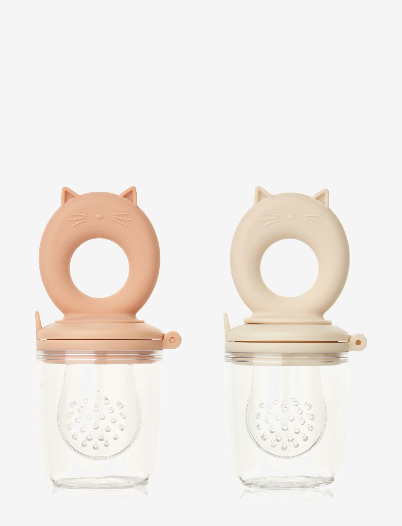 Liewood - Miranda Cat Shape Food Feeder 2-Pack - lebensmittelbeutel - tuscany rose / apple blossom - 0