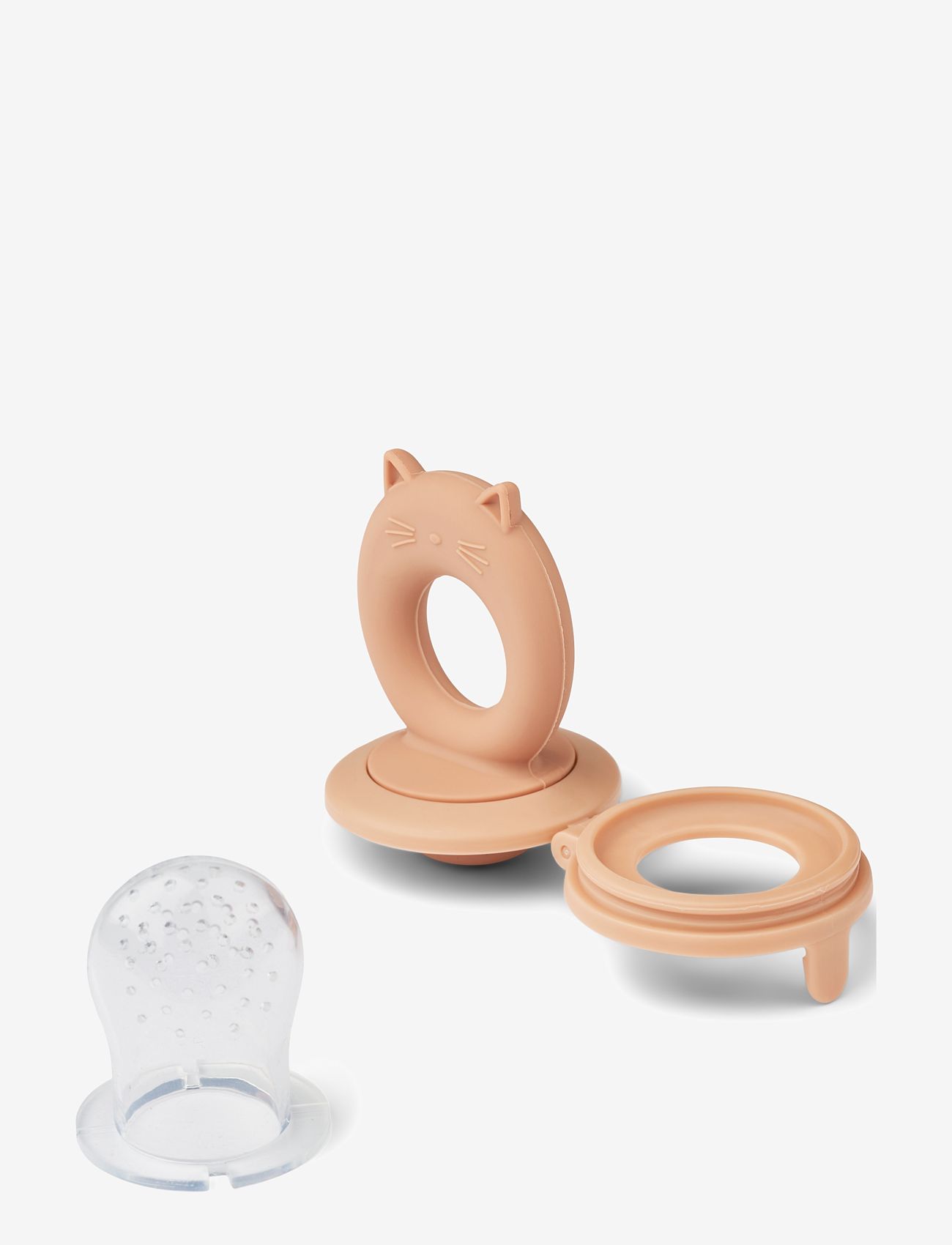 Liewood - Miranda Cat Shape Food Feeder 2-Pack - lebensmittelbeutel - tuscany rose / apple blossom - 2