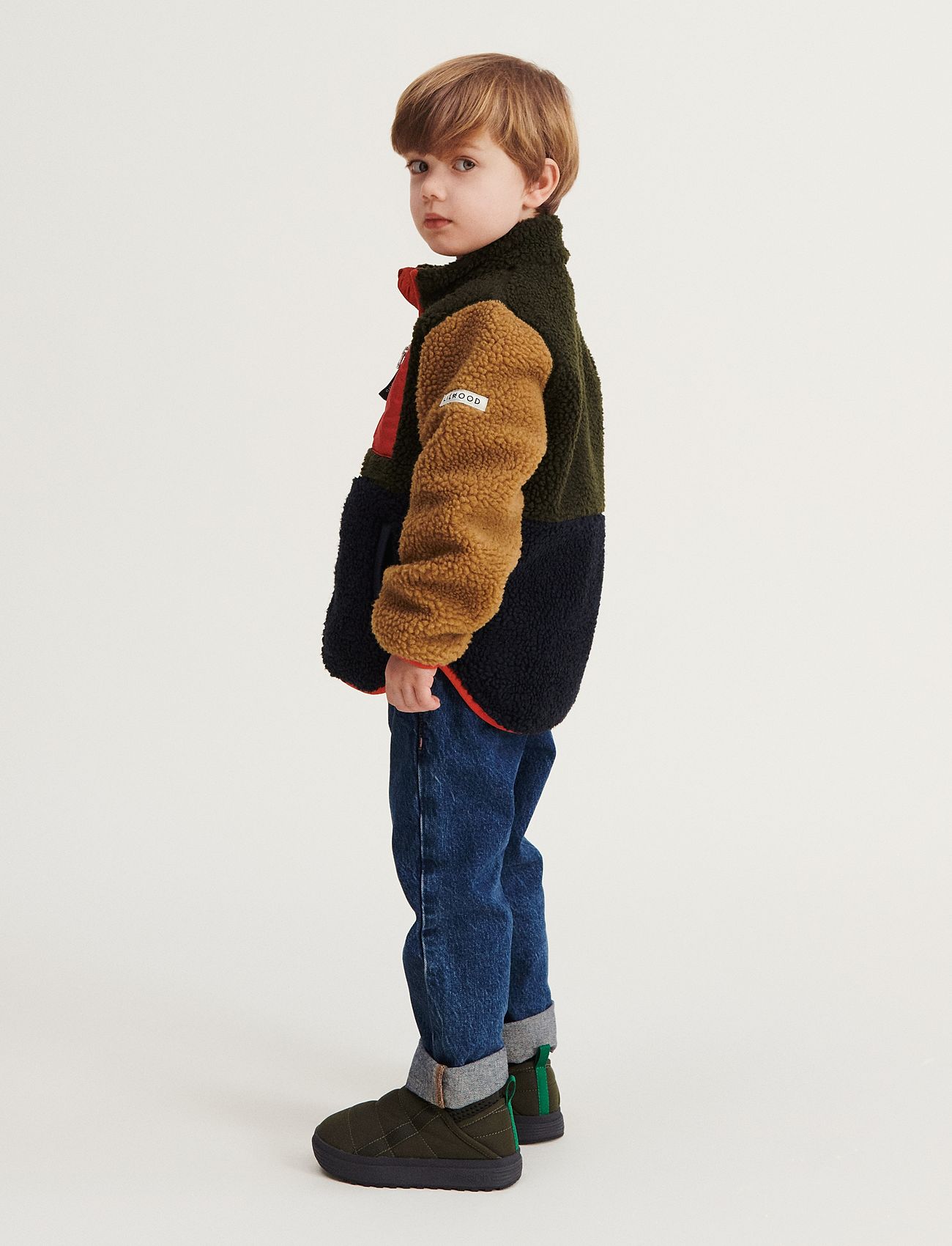 Liewood - Nolan Pile Jacket - army brown multi mix - 5