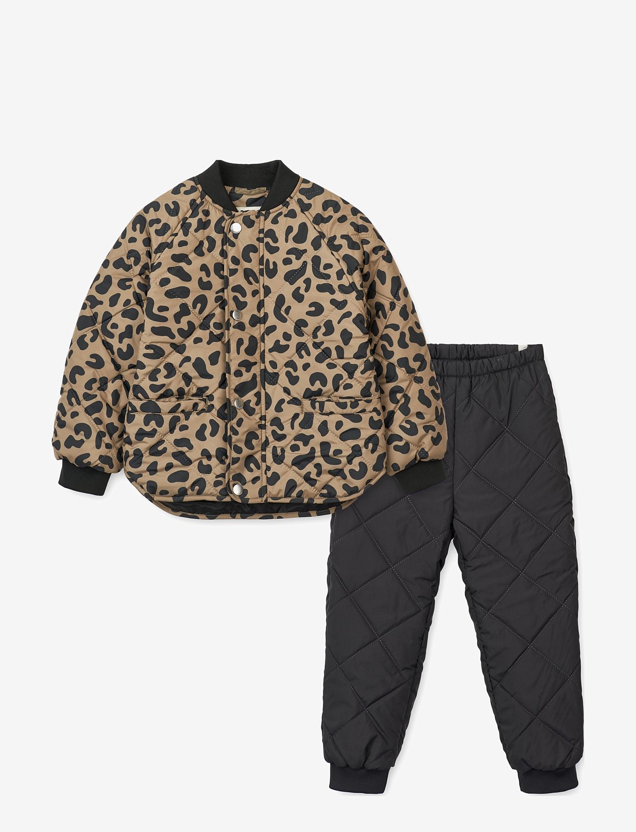 Liewood - Anniston Thermo Set - leo oat / black panther - 0