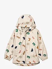 Liewood - Moby Printed Rainwear Set - ensembles de pluie - graphic alphabet / sandy - 9