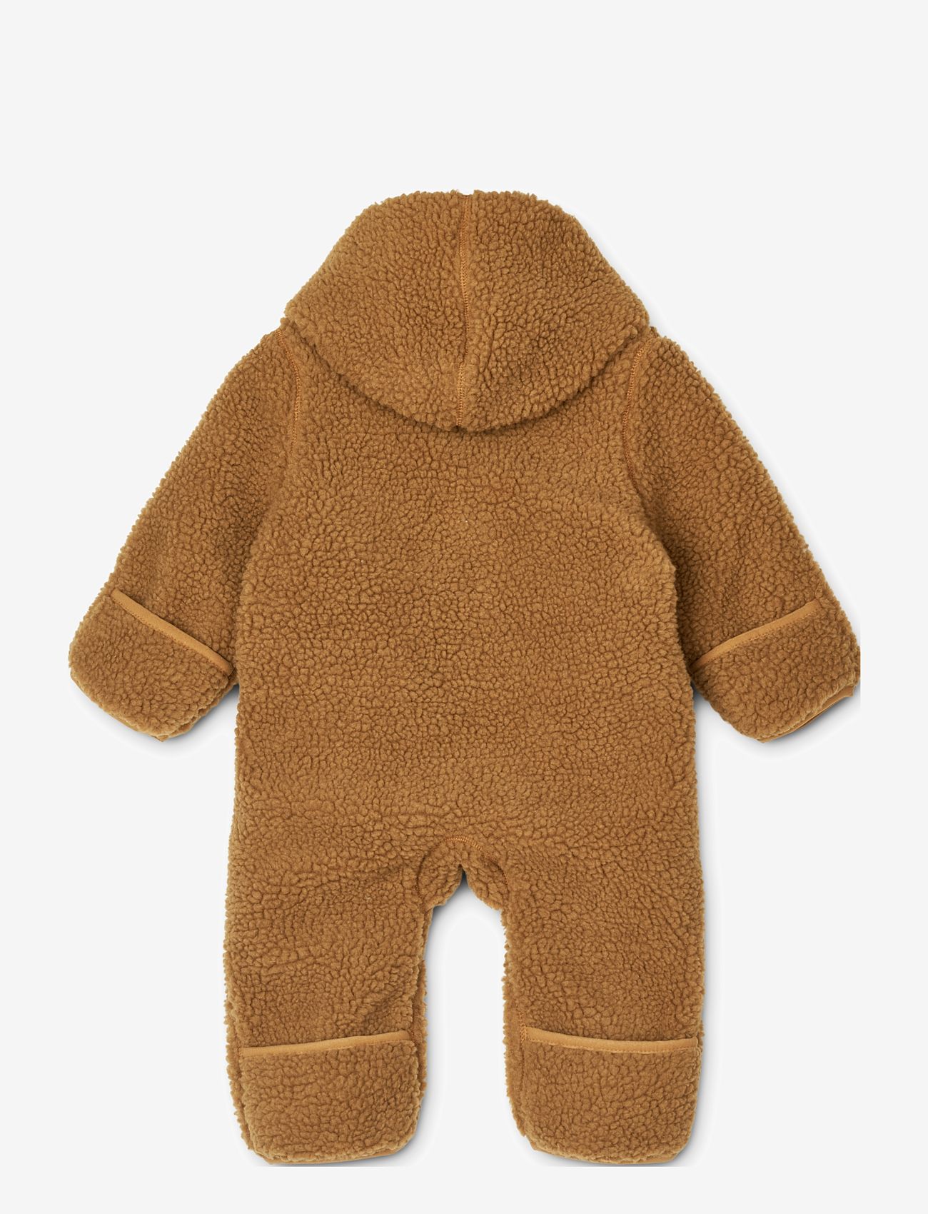 Liewood - Fraser Baby Pile Jumpsuit - fleece overall - golden caramel - 1