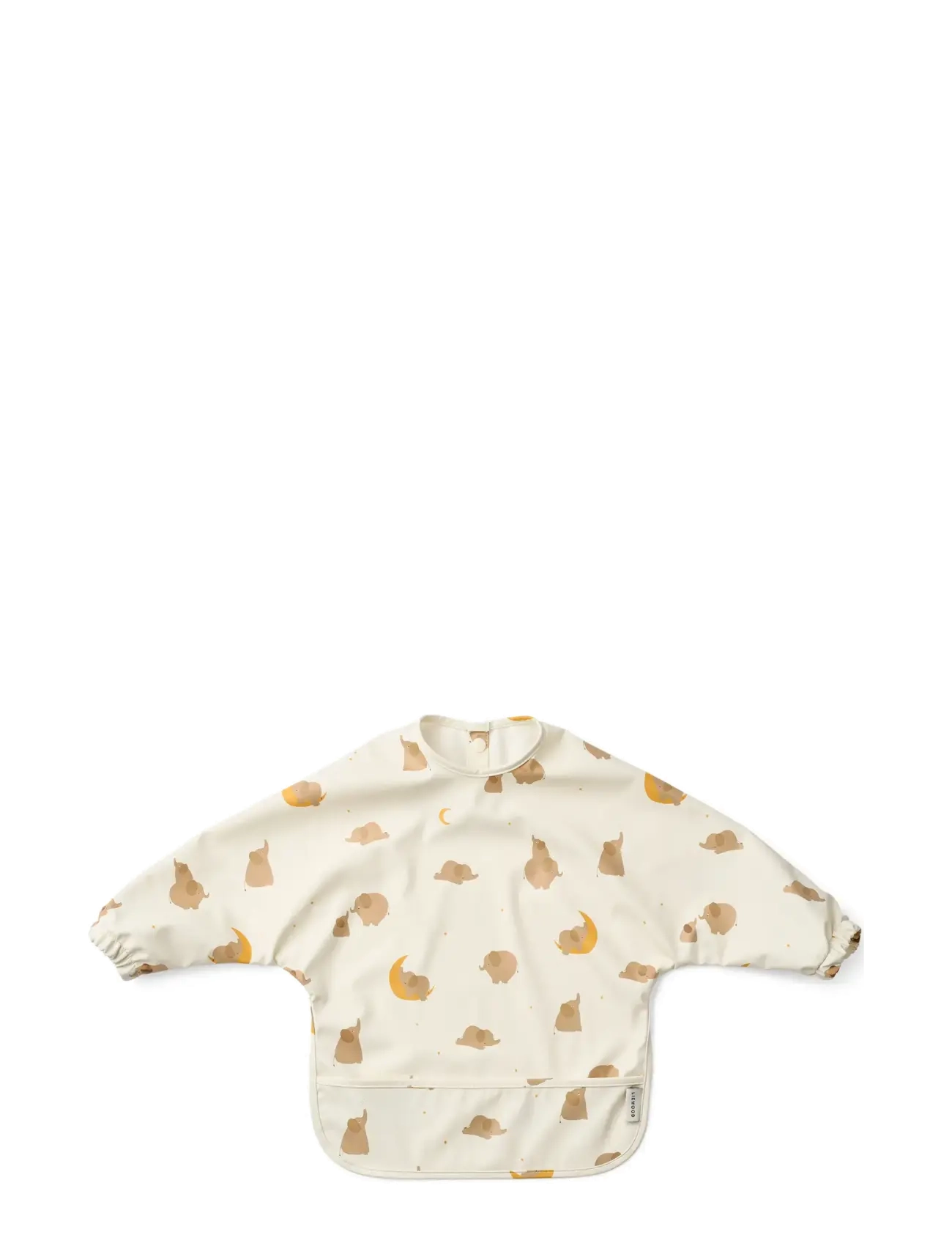 Liewood Merle Printed Cape Bib, One Size, Cream, Hagesmække > Langærmet Hagesmæk, Børn