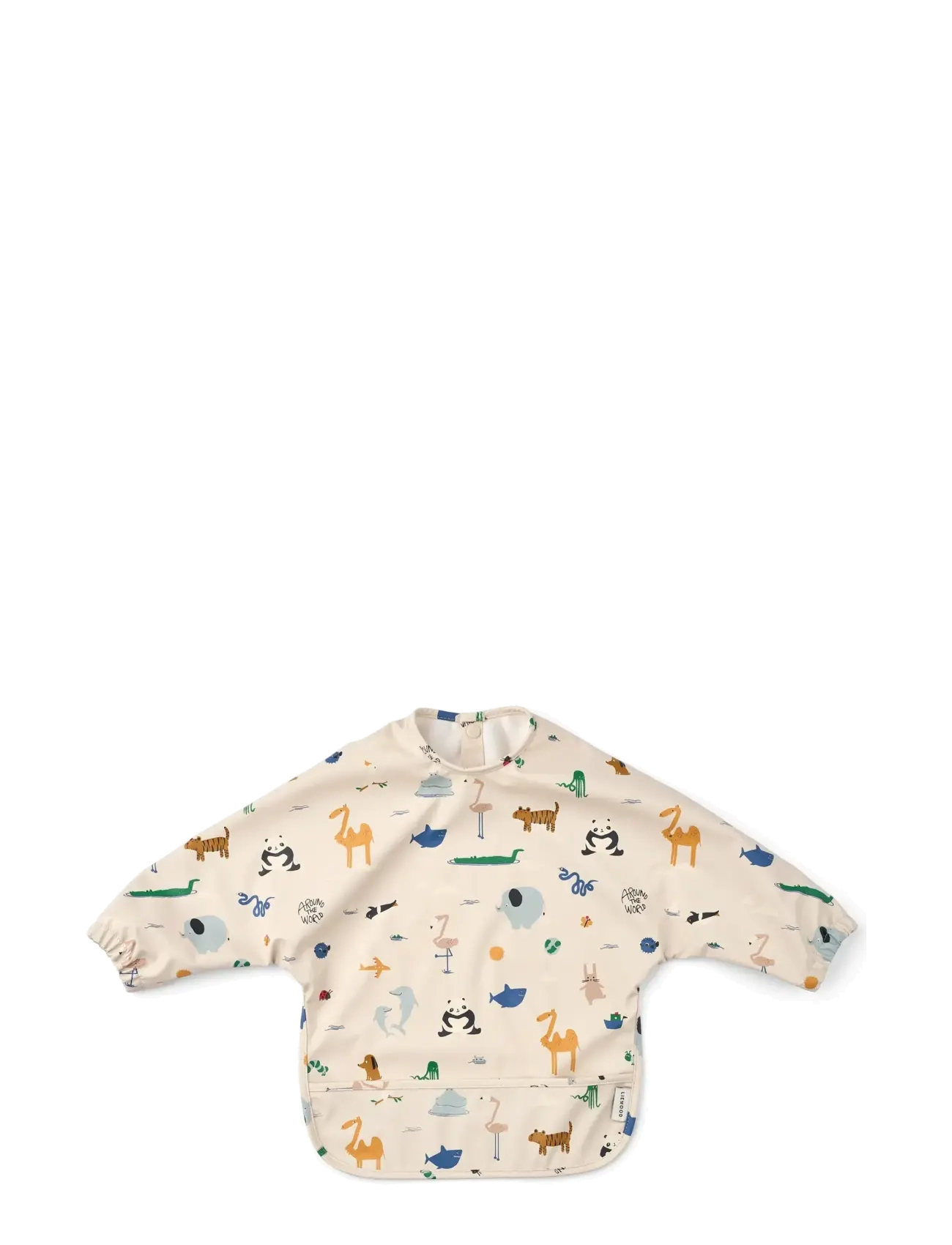 Merle Printed Cape Bib - AROUND THE WORLD / SANDY